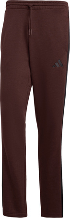 Spodnie męskie adidas Essentials 3-Stripes Fleece brązowe JX0713