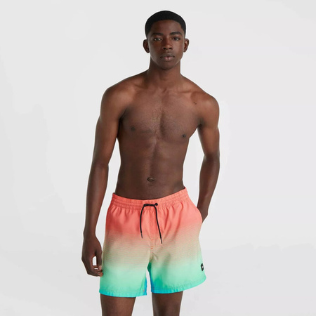 Męskie szorty O'neill JACK O'NEILL CALI GRADIENT 15'' SWIM SHORTS living coral simple gradient panel rozmiar L