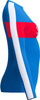 Damska Koszulka Z Długim Rękawem Ls Swim Top  racing red/bright white rozmiar S