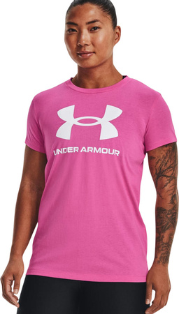 Koszulka damska Under Armour Live Sportstyle Graphic SSC różowa 1356305 659