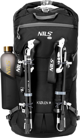 Plecak turystyczny trekkingowy górski czarny kjolen 40l Nils camp NC1938