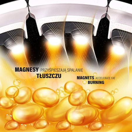 Zestaw hula hop magnetyczne HMS HHM16 z licznikiem pas wyszczuplający BR163 czarny