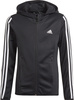 Bluza dla dzieci adidas Designed 2 Move 3-Stripes Hoodie czarno-biała GN1462