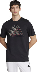 Koszulka męska adidas Tech Outline Graphic czarna JJ3866