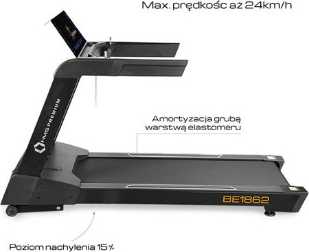 Bieżnia elektryczna HMS BE1862 semi comercial premium