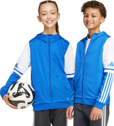 Bluza dla dzieci adidas Squadra 25 Hoodie niebiesko-biała JD4802