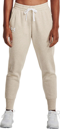 Spodnie damskie Under Armour Rival Fleece kremowe 1356416 783
