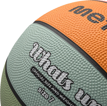 Piłka do koszykówki koszykowa Meteor What's Up niebiesko-pomarańczowa 16803
