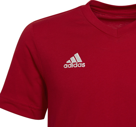 Koszulka dla dzieci adidas Entrada 22 Tee czerwona HC0446