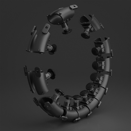 Hula hop z wypustkami i obciążnikiem HMS hhw01 czarne