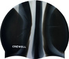 Czepek pływacki silikonowy Crowell Multi Flame czarno-szary kol.11