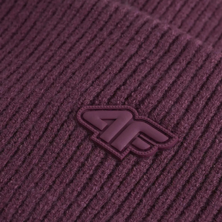 Czapka zimowa ciepła 4F U562 burgund 4FWAW25ACAPU562 60S