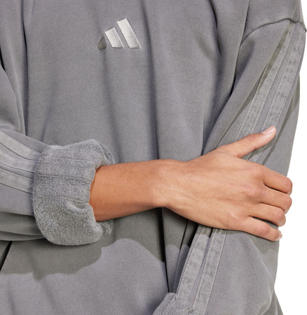 Bluza męska adidas ALL SZN Fleece Washed Hoodie szara JL6539
