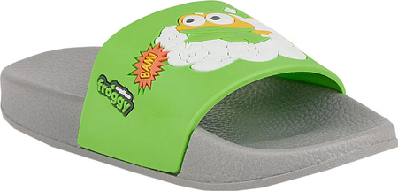 Klapki dla dzieci Coqui Ruki szaro-zielone 6383-634-4877
