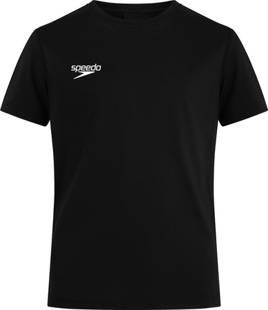 Dziecięca koszulka z krótkim rękawem T-shirt Speedo Club Plain Tee Jm czarna rozmiar 128 cm