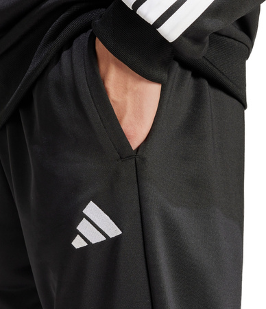 Dres męski adidas Sportswear Basic 3-Stripes French Terry czarny JC5375