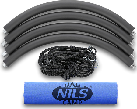 Bocianie gniazdo huśtawka Nils Camp NB5035 średnica 110 cm niebieska