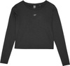 Koszulka damska longsleeve 4F F218 czarna 4FWSS24TFLOF218 20S