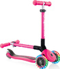 Hulajnoga trójkołowa balansowa Globber Junior Foldable Lights / Fuchsia 437-110