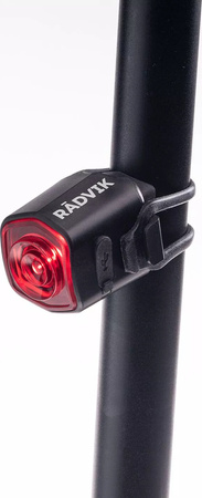 Lampka rowerowa oświetlenie lampa Radvik Lyra zestaw 2 sztuk