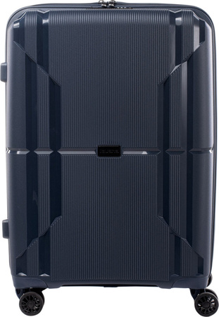 Walizka podróżna na kółkach twarda Iguana Sydney 60 navy 60 litrów