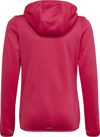 Bluza dla dzieci adidas Designed 2 Move 3-Stripes Hoodie Full Zip różowa HM4485