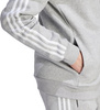 Bluza męska adidas Essentials Fleece 3-Stripes Full-Zip szara IJ6479