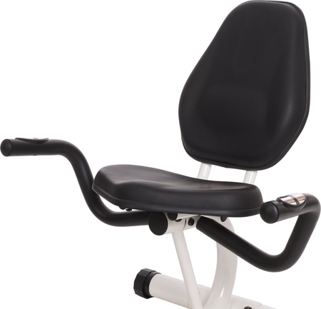 Rowerek stacjonarny magnetyczny poziomy HMS R9259* (9 kg) biało-zielony