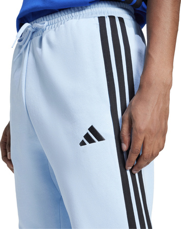 Spodnie męskie adidas Essentials 3-Stripes Fleece błękitne JE6315