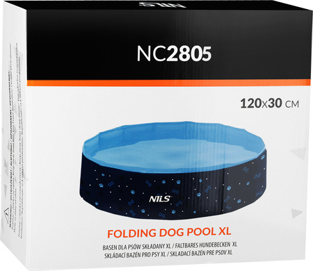 Basen dla psów zwierząt składany ogrodowy Nils Camp NC2805 120x30cm