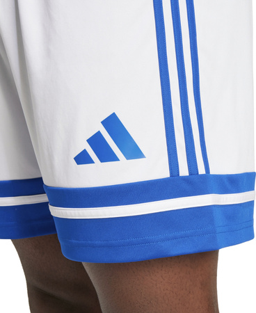 Spodenki męskie adidas Squadra 25 biało-niebieskie JH3409