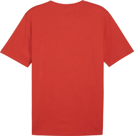 Koszulka męska Puma Team Rise Logo Jersey Cotton czerwona 658705 01
