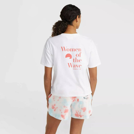 Damska koszulka z krótkim rękawem O'neill WOW T-SHIRT snow white rozmiar S
