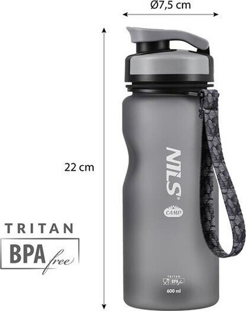 Butelka tritanowa Nils camp nc1740 czarna