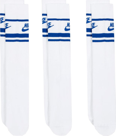 Skarpety Nike NK NSW Everyday Essential CR biało-niebieskie DX5089 105