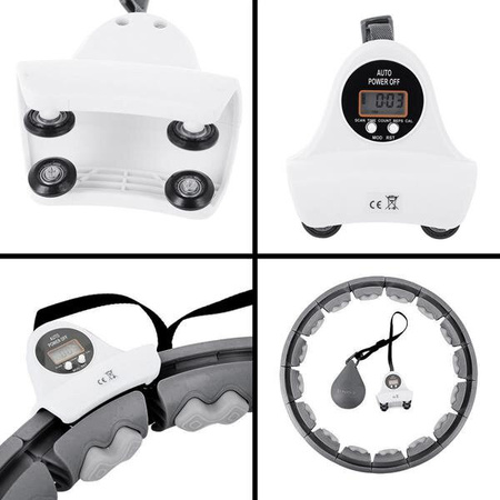 Zestaw hula hop HHW06 z piłką grawitacyjną i licznikiem HMS pas br163