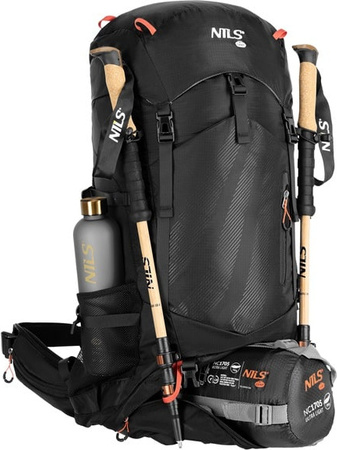 Plecak turystyczny trekkingowy górski czarny nordkapp 65l Nils camp NC1992