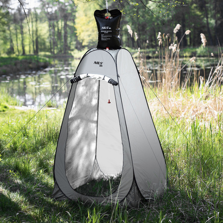 Przebieralnia namiot prysznic turystyczny Nils Camp NC1706 szary 120x120x190cm