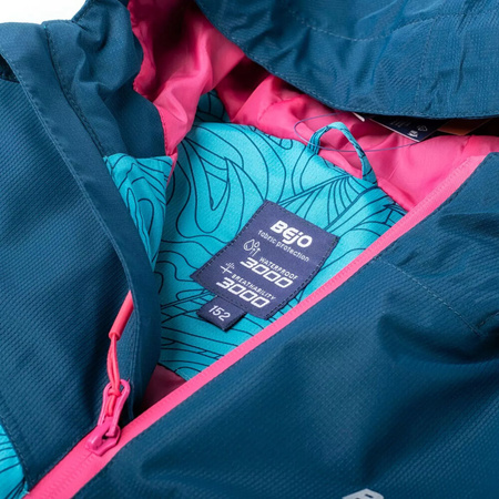 Dziecięca kurtka z kapturem przejściowa wodoodporna Bejo Junko rozmiar 134