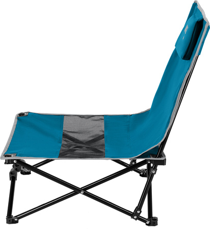 Krzesło turystyczne plażowe składane Nils Camp NC3306 niebiesko-szare 55×55×68cm
