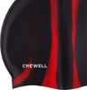 Czepek pływacki silikonowy Crowell Multi Flame czarno-czerwony kol.02
