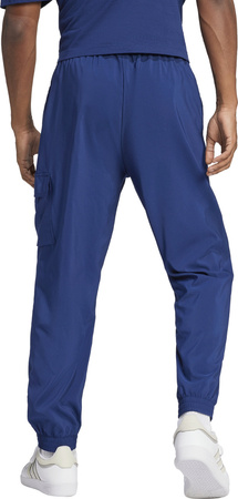 Spodnie męskie adidas Essentials Small Logo Cargo niebieskie JD1825