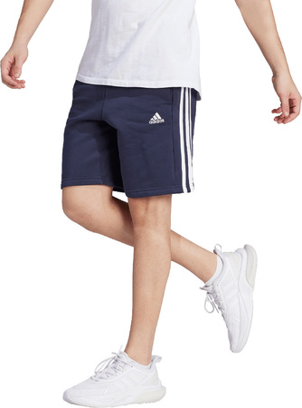 Spodenki męskie adidas Essentials Fleece 3-Stripes Shorts granatowe IJ6484