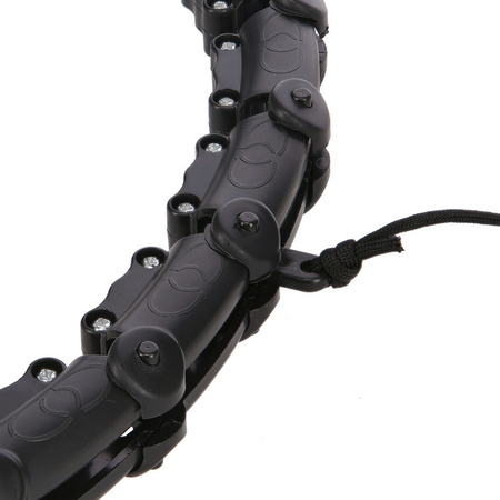 Hula hop z wypustkami i obciążnikiem HMS hhw02 czarne