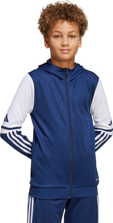 Bluza dla dzieci adidas Squadra 25 Hoodie granatowo-biała JD4800
