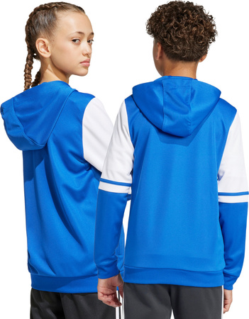 Bluza dla dzieci adidas Squadra 25 Hoodie niebiesko-biała JD4802