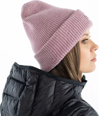 Czapka zimowa unisex z wiskozy Fitanu Utale różowa