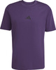 Koszulka męska adidas Essentials Small Logo Single Jersey fioletowa JW6232