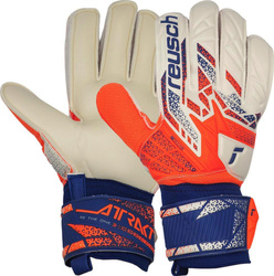 Rękawice bramkarskie Reusch Attrakt Solid biało-pomarańczowe 5570516 2500