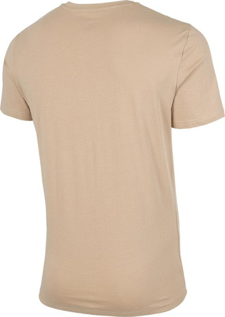 Koszulka męska 4F beżowa H4Z22 TSM029 82S